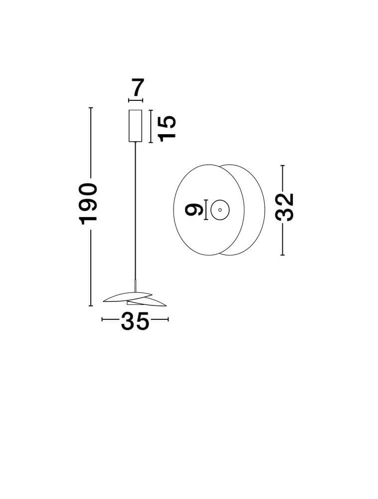 Olea LED Pendelleuchte Ø 35cm 3000K