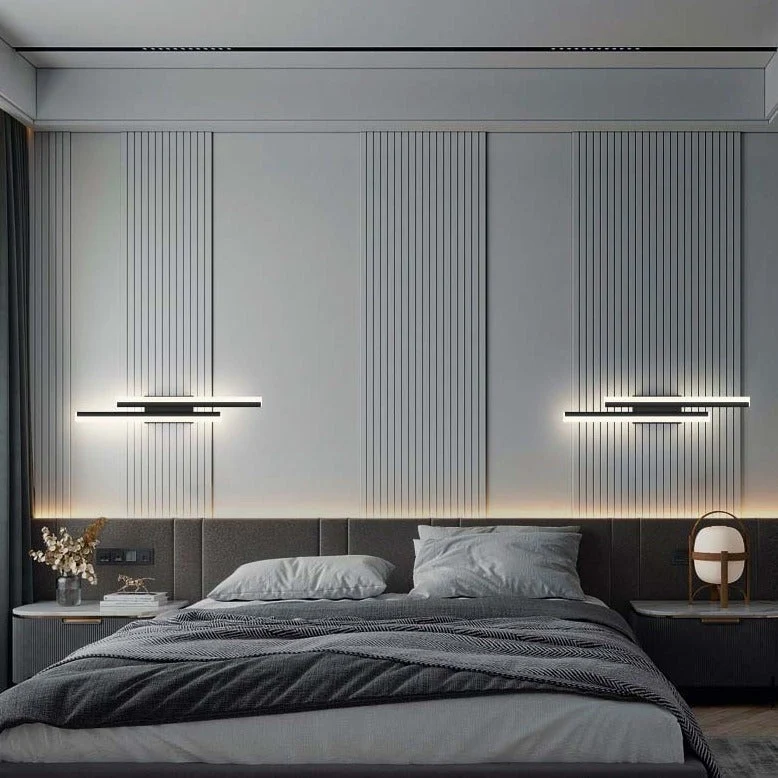 Euroselle Stripes Long LED Wall Lamp, Modern Wall Light