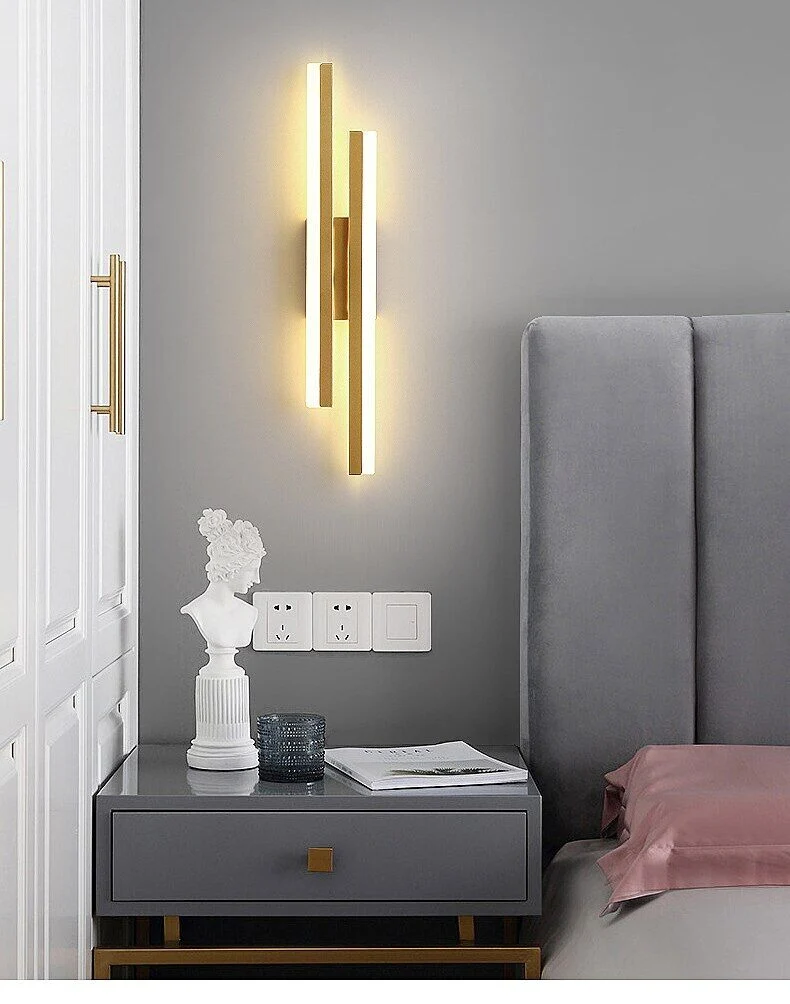 Euroselle Stripes Long LED Wall Lamp, Modern Wall Light