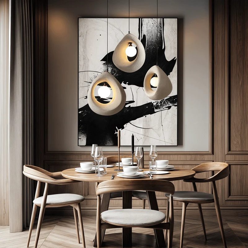 Hayami Resin LED Pendant Lights From Euroselle Home Lighting