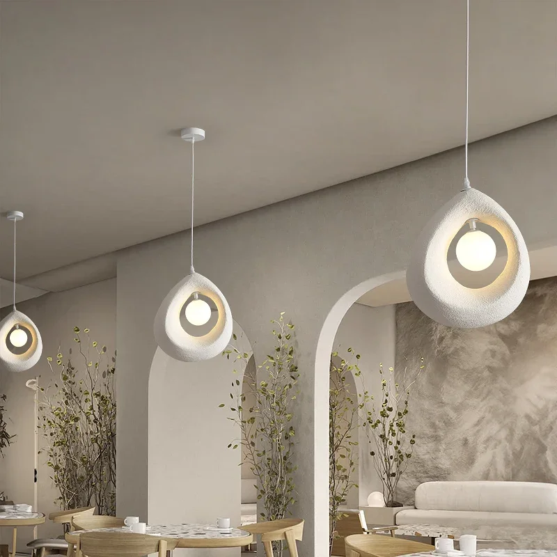 Hayami Resin LED Pendant Lights From Euroselle Home Lighting