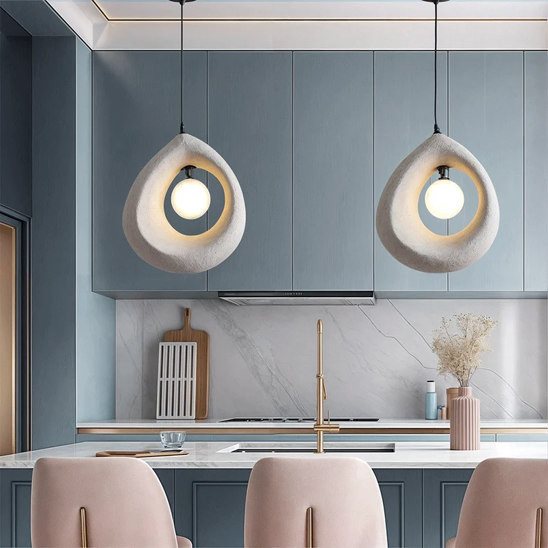 Hayami Resin LED Pendant Lights From Euroselle Home Lighting