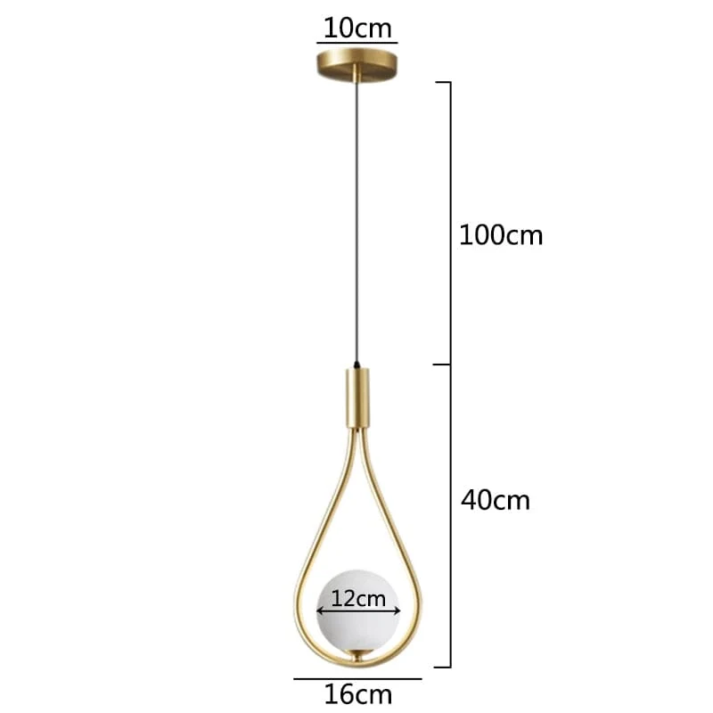 Droplet Pendant Light By Euroselle Modern Iron Fixture For Kitchen Or Bath