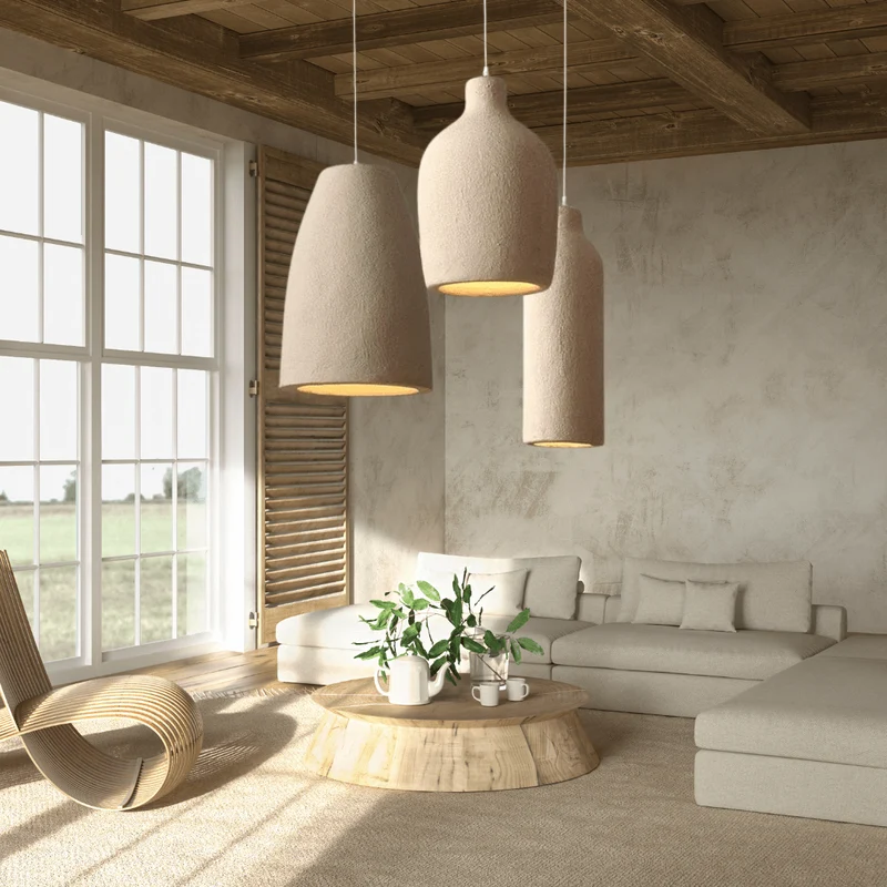 Vrimlo Wabi Pendant Lights Euroselle Japandi Style