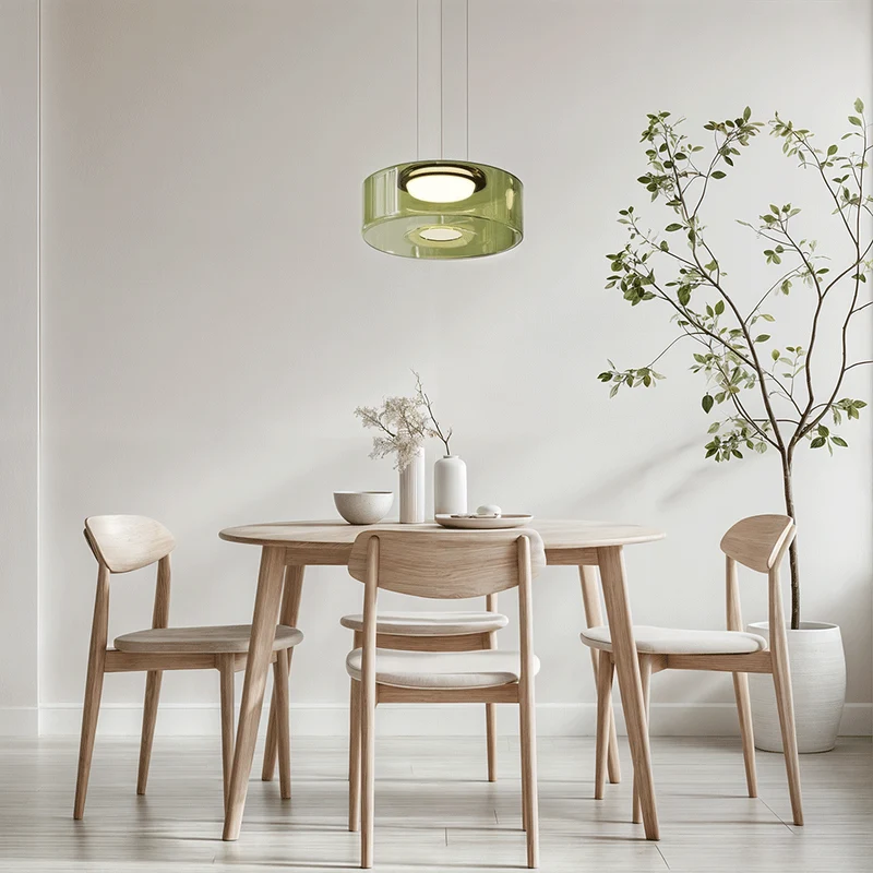 Euroselle Scandinavian Glass Pendant Light Minimalist Design