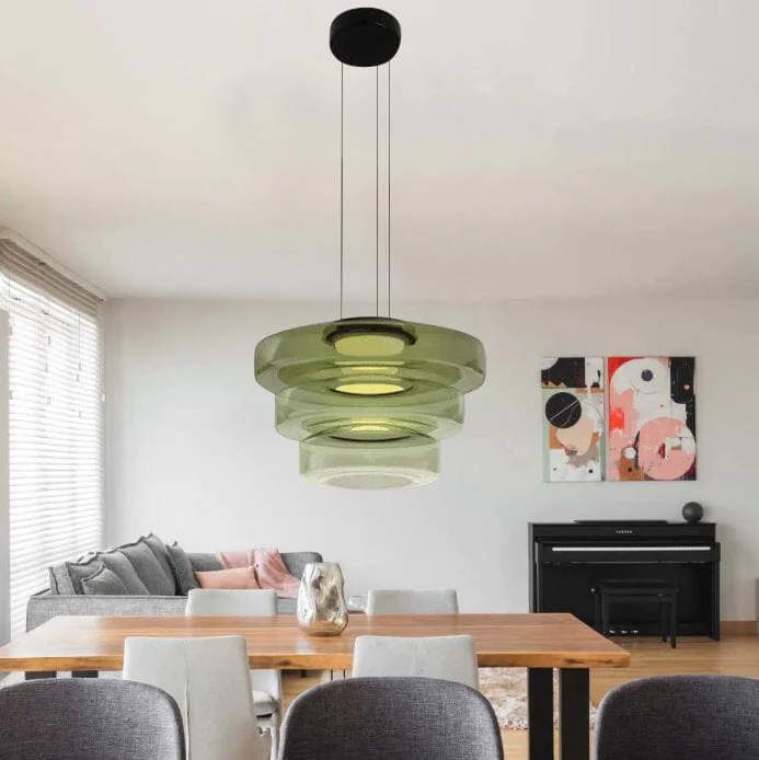 Euroselle Scandinavian Glass Pendant Light Minimalist Design