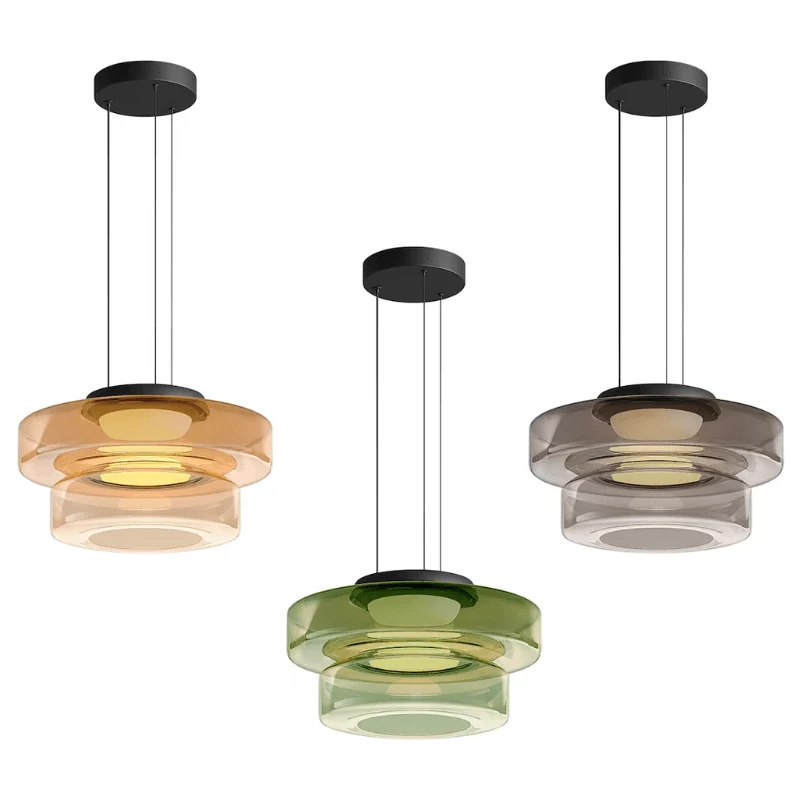 Euroselle Scandinavian Glass Pendant Light Minimalist Design