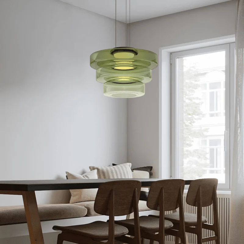 Euroselle Scandinavian Glass Pendant Light Minimalist Design