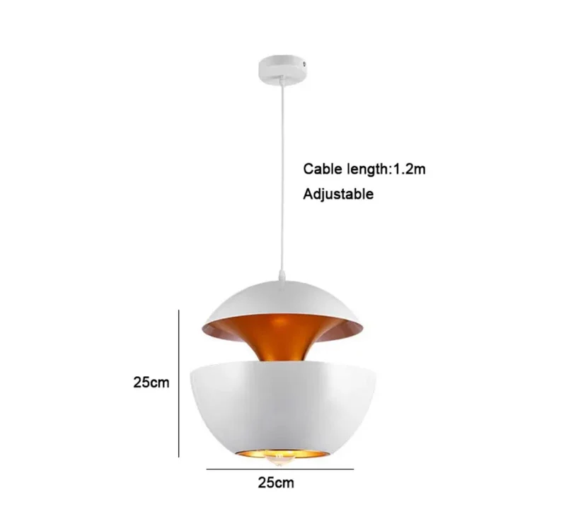 Euroselle Nordic Apple Aluminium Pendant Lights For Modern Interiors