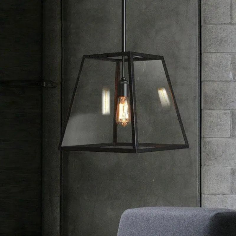 Saina Pendants By Euroselle Vintage Loft Glass Lighting Fixture