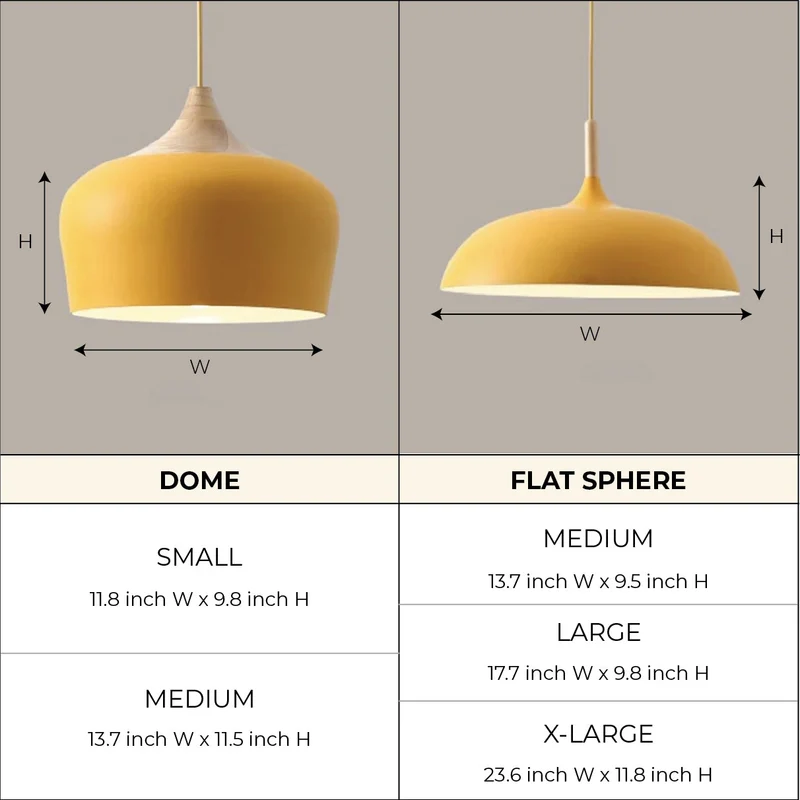 Euroselle Soft Pastel Pendant Lights In Metal And Wood