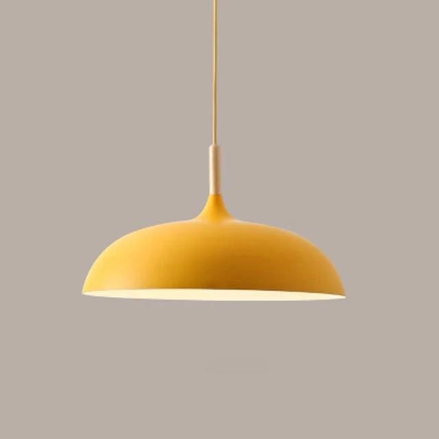 Euroselle Soft Pastel Pendant Lights In Metal And Wood
