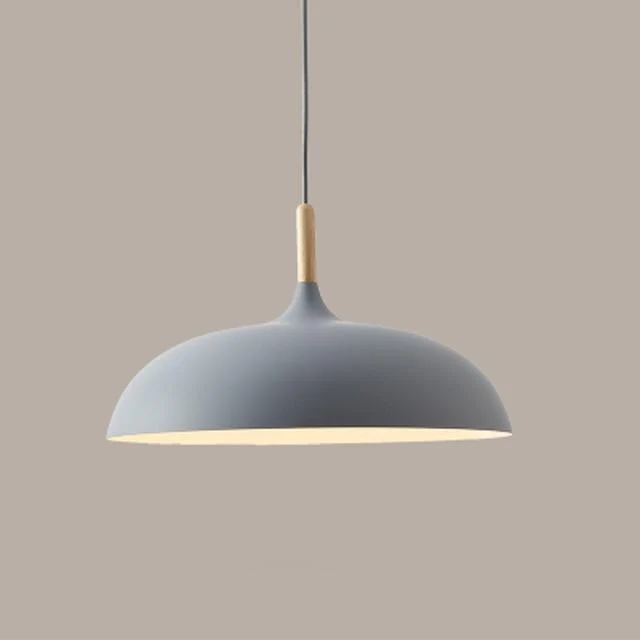 Euroselle Soft Pastel Pendant Lights In Metal And Wood
