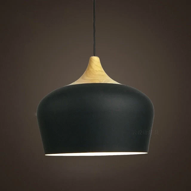 Euroselle Soft Pastel Pendant Lights In Metal And Wood
