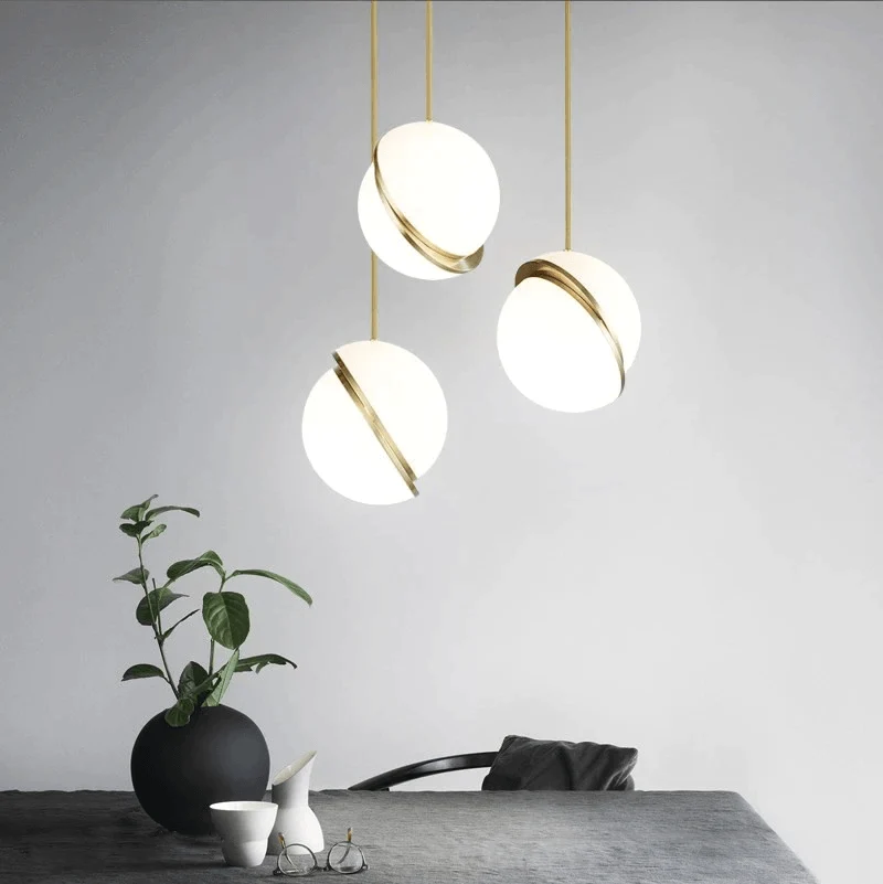 Euroselle Spherical Pendant Light Fixture For Modern Interiors