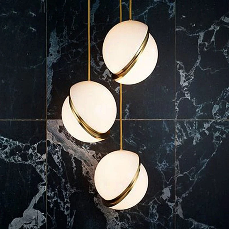 Euroselle Spherical Pendant Light Fixture For Modern Interiors