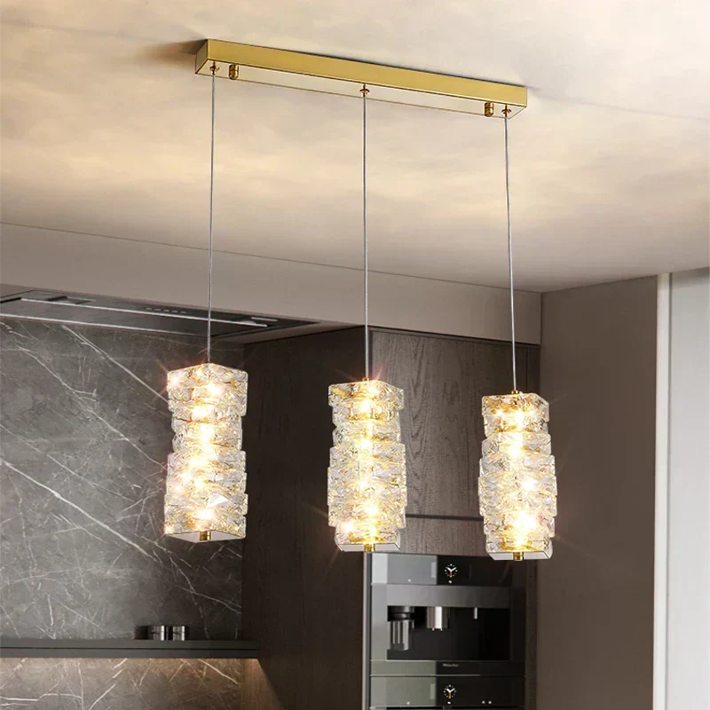 Surrey Pendants By Euroselle Crystal Wrapped Lampshades Retro Modern Lighting