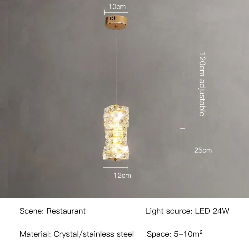 Surrey Pendants By Euroselle Crystal Wrapped Lampshades Retro Modern Lighting