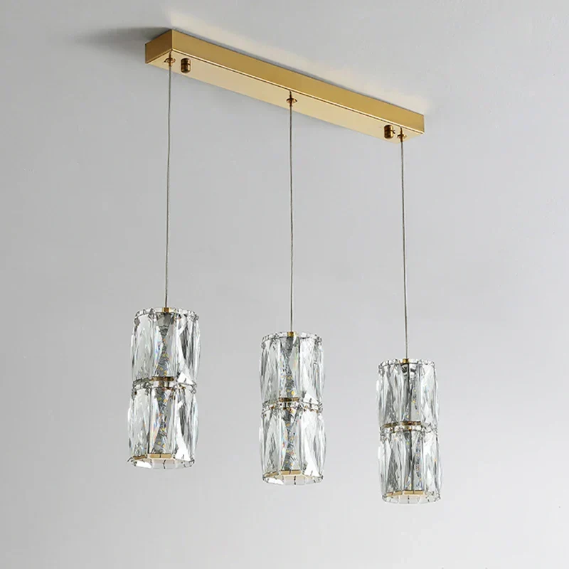 Surrey Pendants By Euroselle Crystal Wrapped Lampshades Retro Modern Lighting