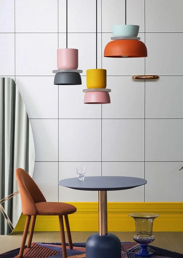 Saturn Halo Colorful LED Pendant Lights By Euroselle