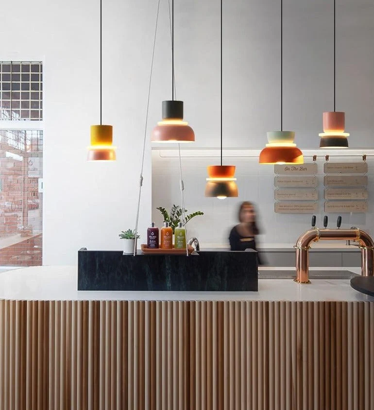 Saturn Halo Colorful LED Pendant Lights By Euroselle