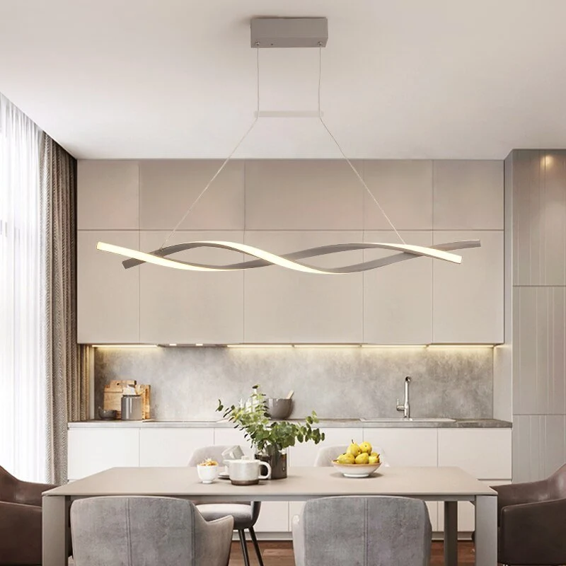 Euroselle Minimalist Twisted Pendant Lighting Fixture