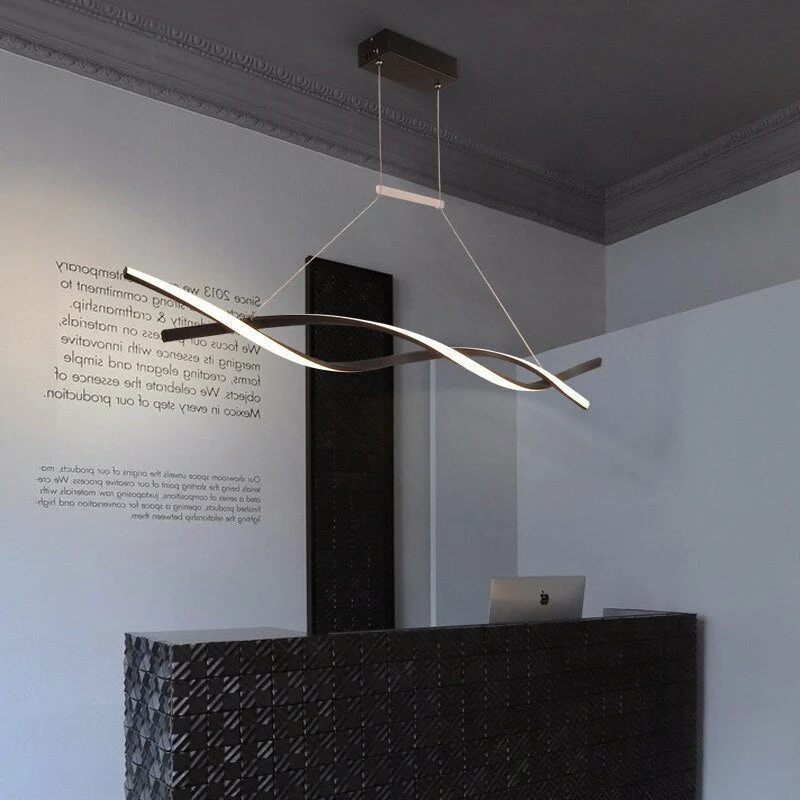 Euroselle Minimalist Twisted Pendant Lighting Fixture