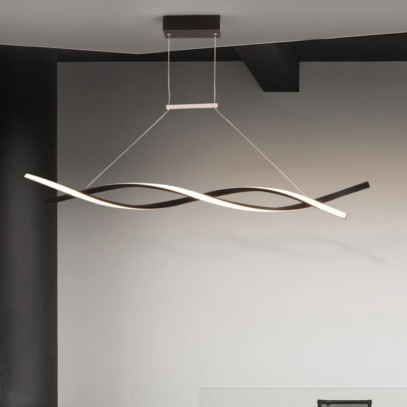 Euroselle Minimalist Twisted Pendant Lighting Fixture