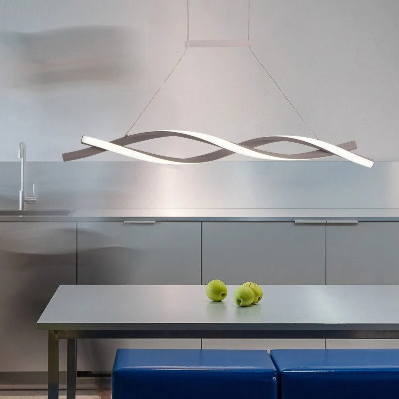 Euroselle Minimalist Twisted Pendant Lighting Fixture