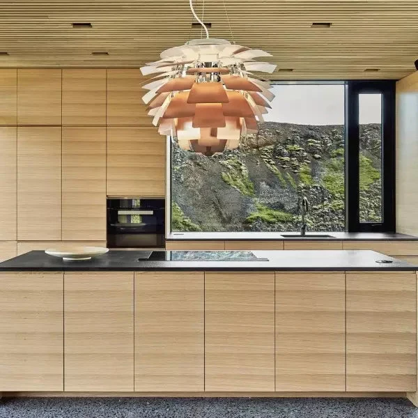 Aurique Artichoke Pendant Light Sculptural LED By Euroselle