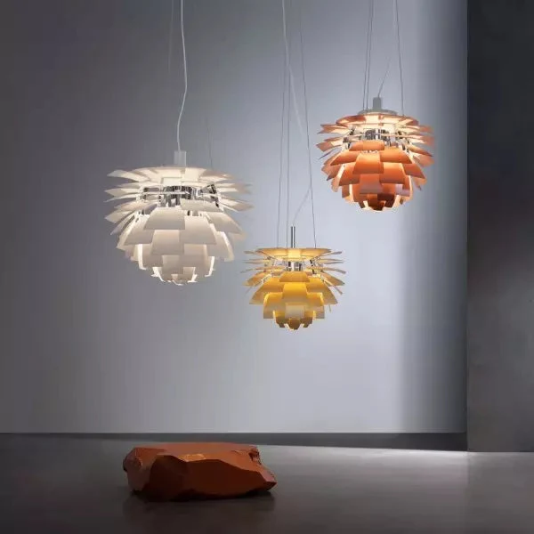 Aurique Artichoke Pendant Light Sculptural LED By Euroselle