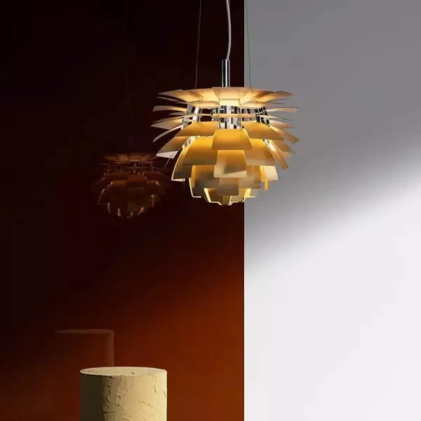 Aurique Artichoke Pendant Light Sculptural LED By Euroselle