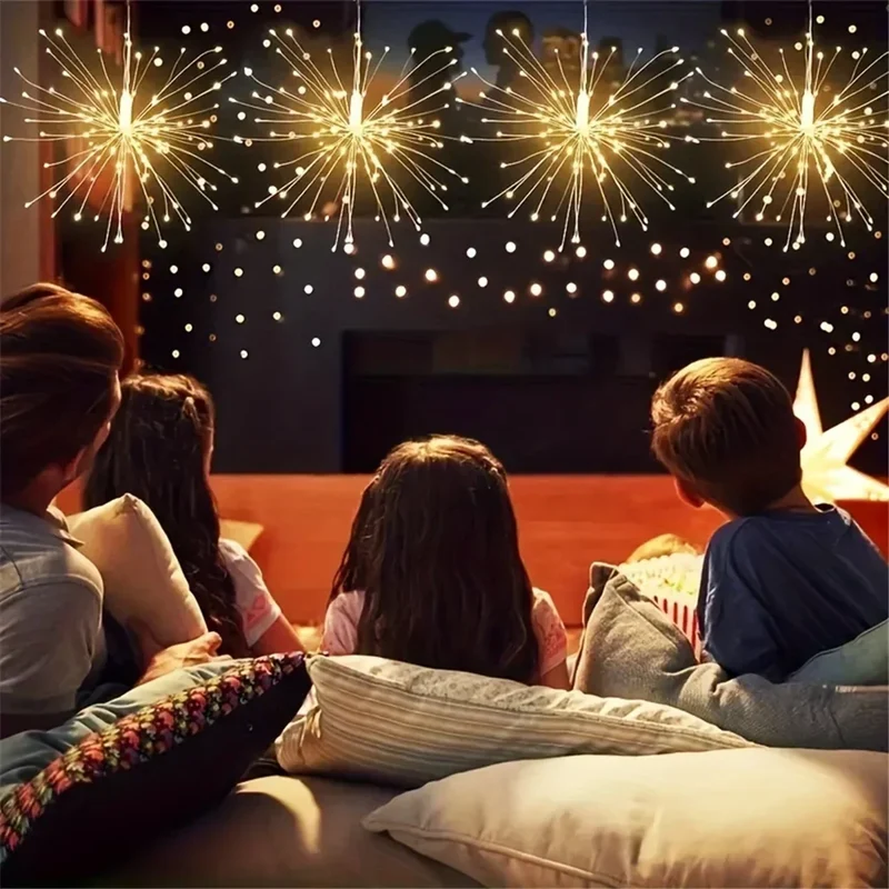 NebulaGlow Hanging Solar Fireworks Lamp By Euroselle