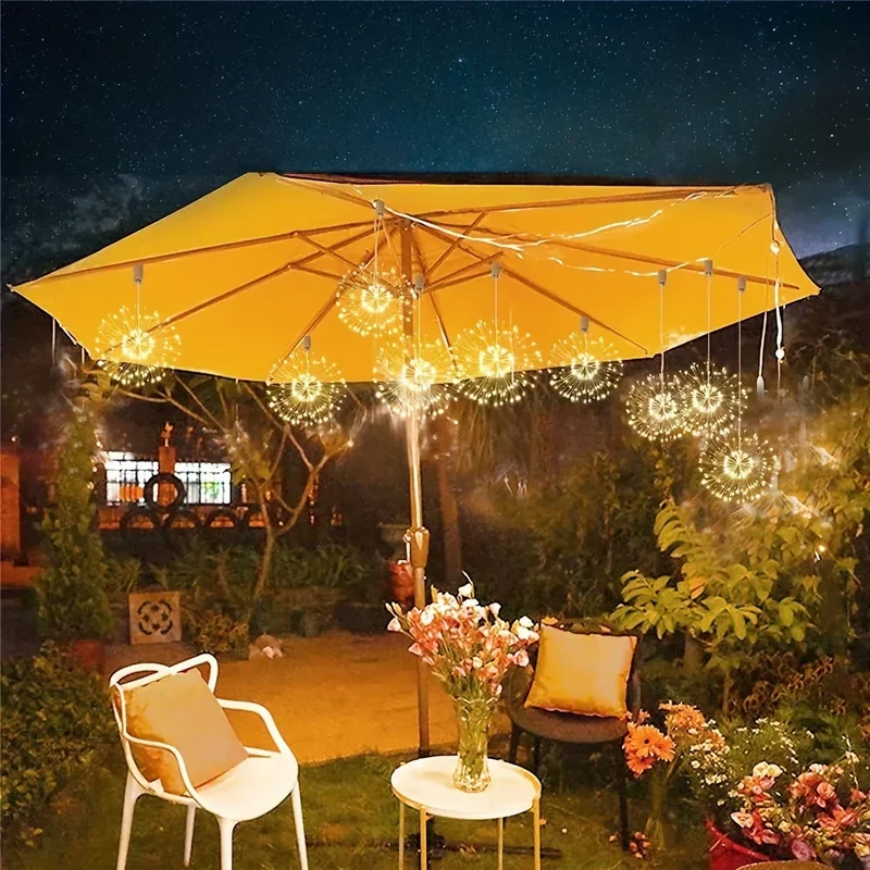 NebulaGlow Hanging Solar Fireworks Lamp By Euroselle