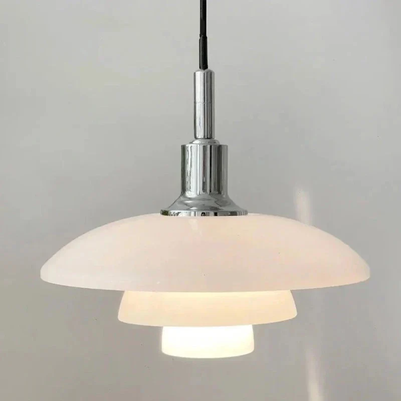 Luminara Adjustable Chrome Pendant Light Metal 30cm E27 Euroselle