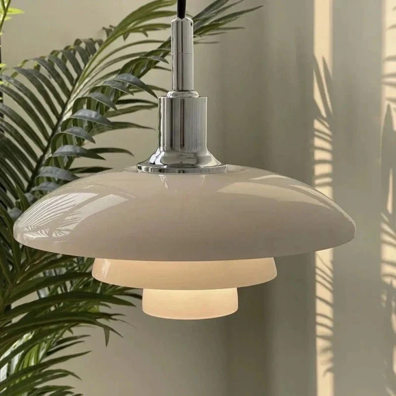 Luminara Adjustable Chrome Pendant Light Metal 30cm E27 Euroselle