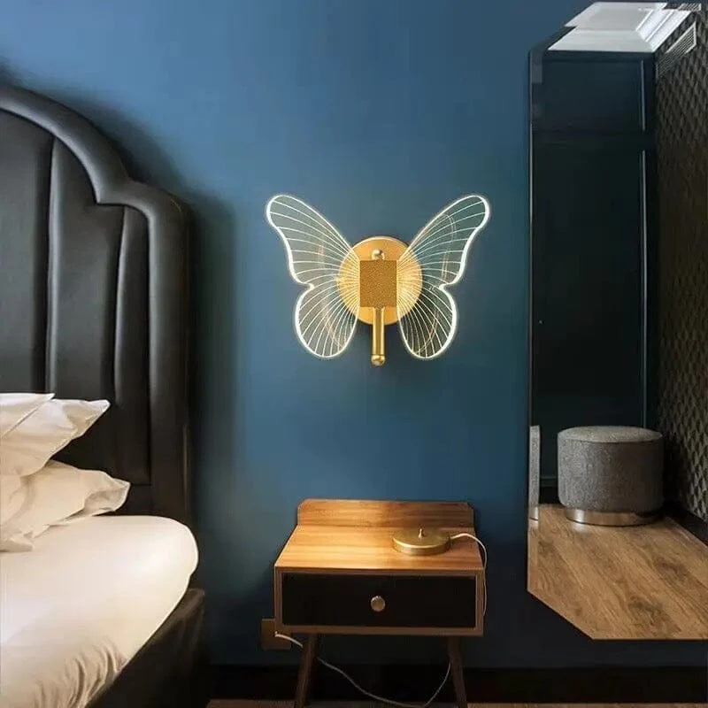 Euroselle Butterfly LED Wall Lamp For Home And Office Decor