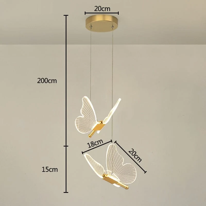 Euroselle Butterfly LED Wall Lamp For Home And Office Decor
