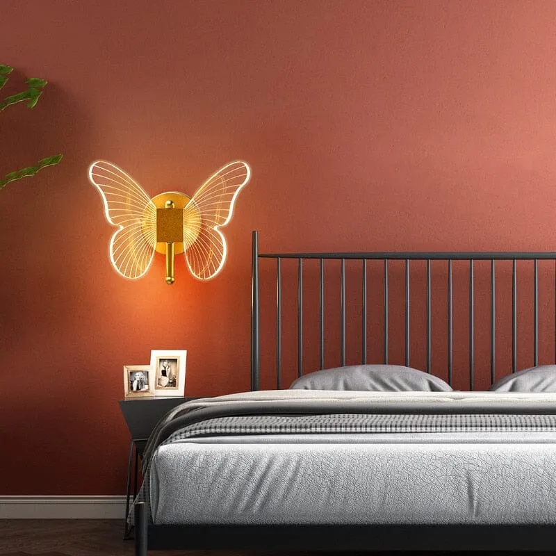 Euroselle Butterfly LED Wall Lamp For Home And Office Decor