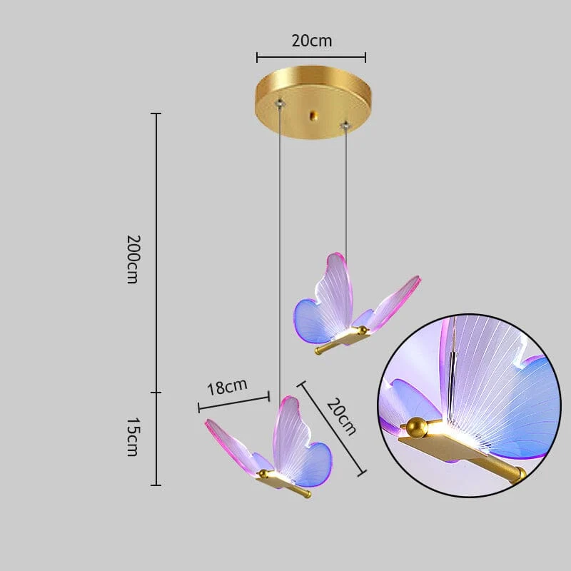 Euroselle Butterfly LED Wall Lamp For Home And Office Decor