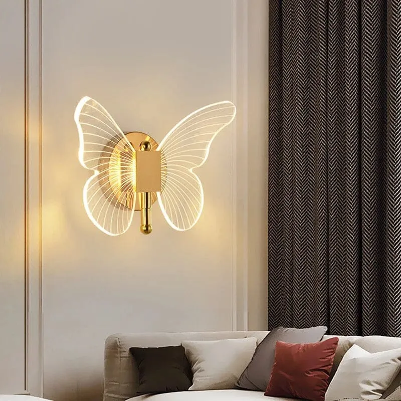 Euroselle Butterfly LED Wall Lamp For Home And Office Decor