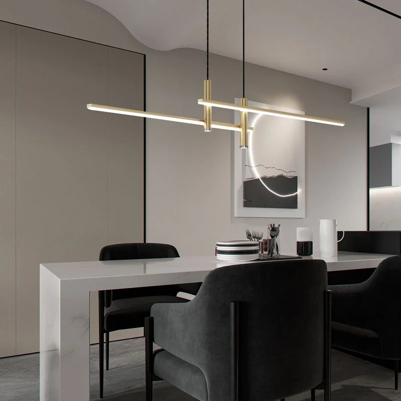 Avelin Modern Linear Led Pendant Light From Lumiere Studio By Euroselle