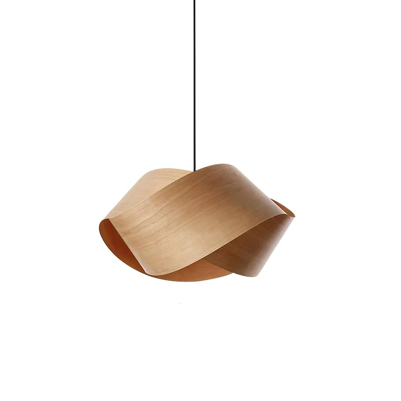 Narela Wood and Metal Link Pendant Light for Dining by Euroselle