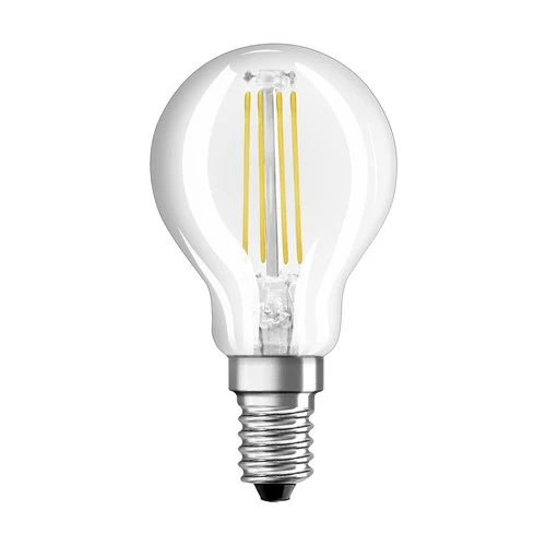 OSRAM LED Base Classic LED Lampe Filament (ex 40W) 4W / 2700K Warmweiß E14, 5er Pack