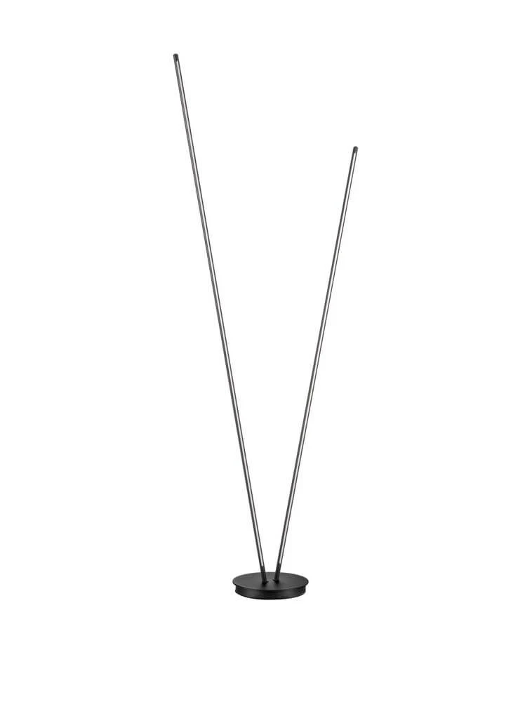 Intec LED Stehlampe H 184cm 2-flammig 3000K