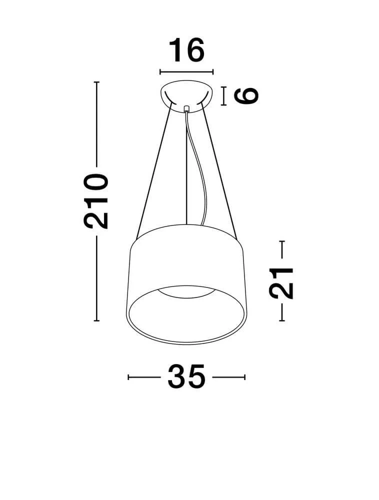 Atil LED Pendelleuchte 3000K