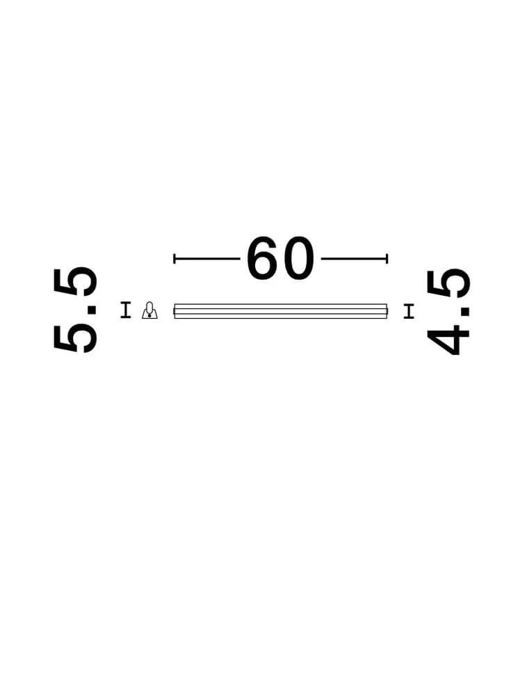 Endo LED Wandleuchte 3000K Schwarz IP44