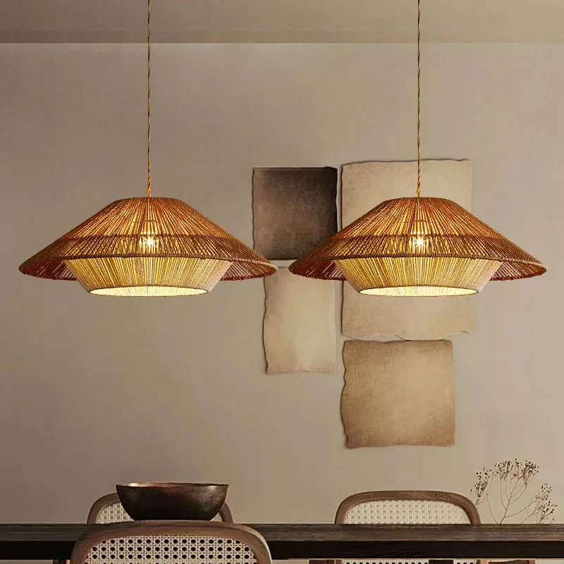 Selina Rattan Wabi Sabi Pendant Lights By Euroselle