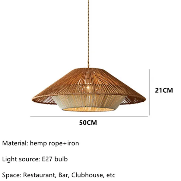 Selina Rattan Wabi Sabi Pendant Lights By Euroselle