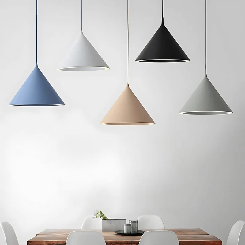 Nora Pendant Lamp Collection By Euroselle Aluminum Finish